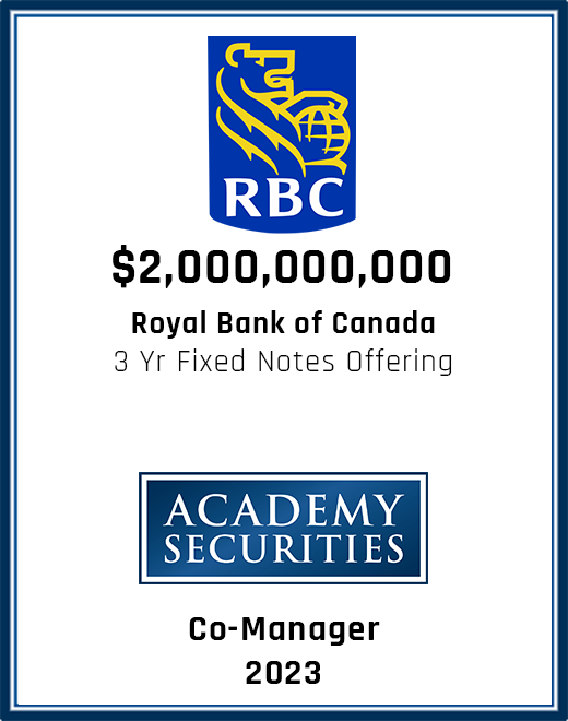 Recent Transactions | Academy Securities